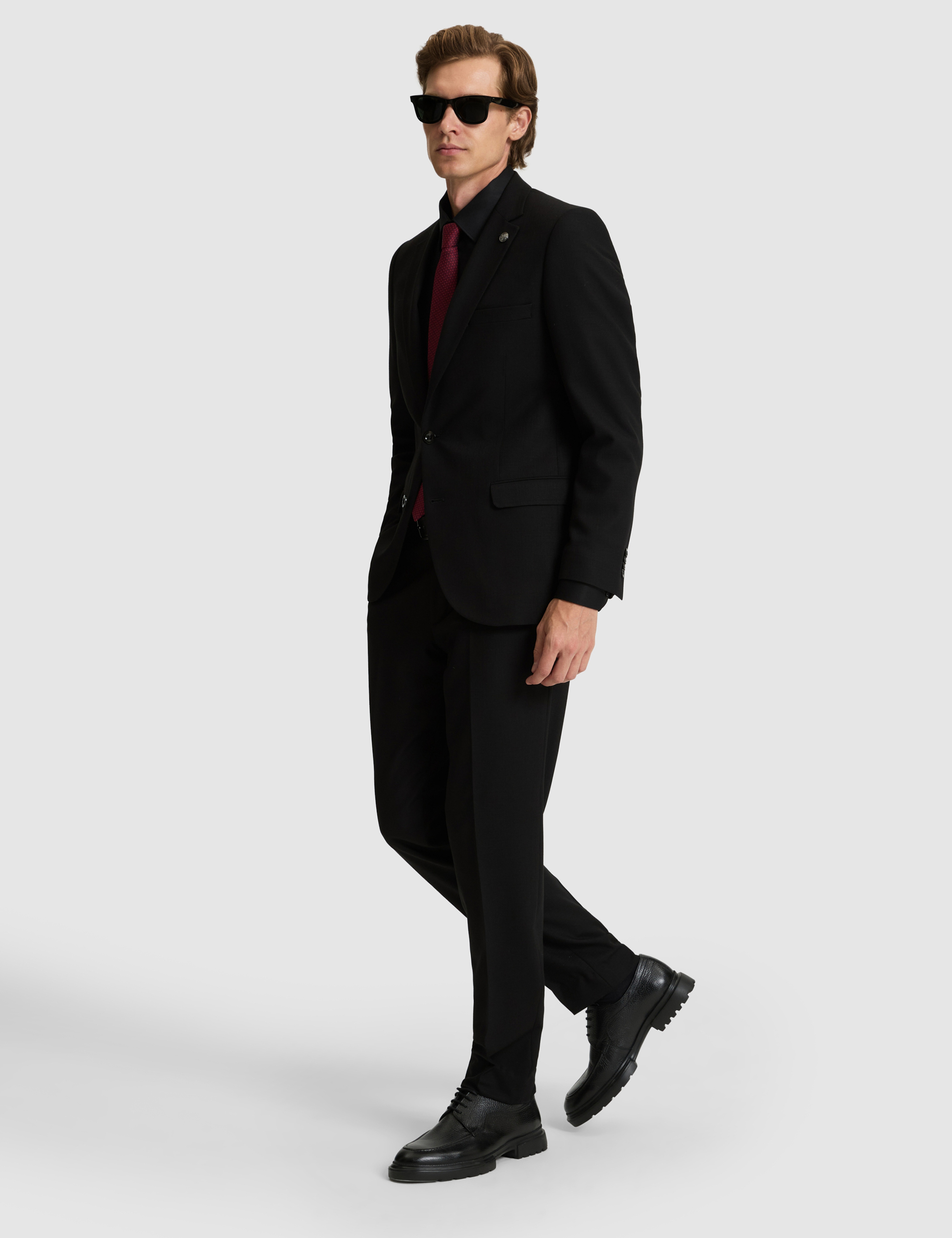 Siyah Extra Slim Fit Takım Elbise - Image 3