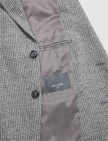 Gri Yün Karışımlı Extra Slim Fit Ceket
