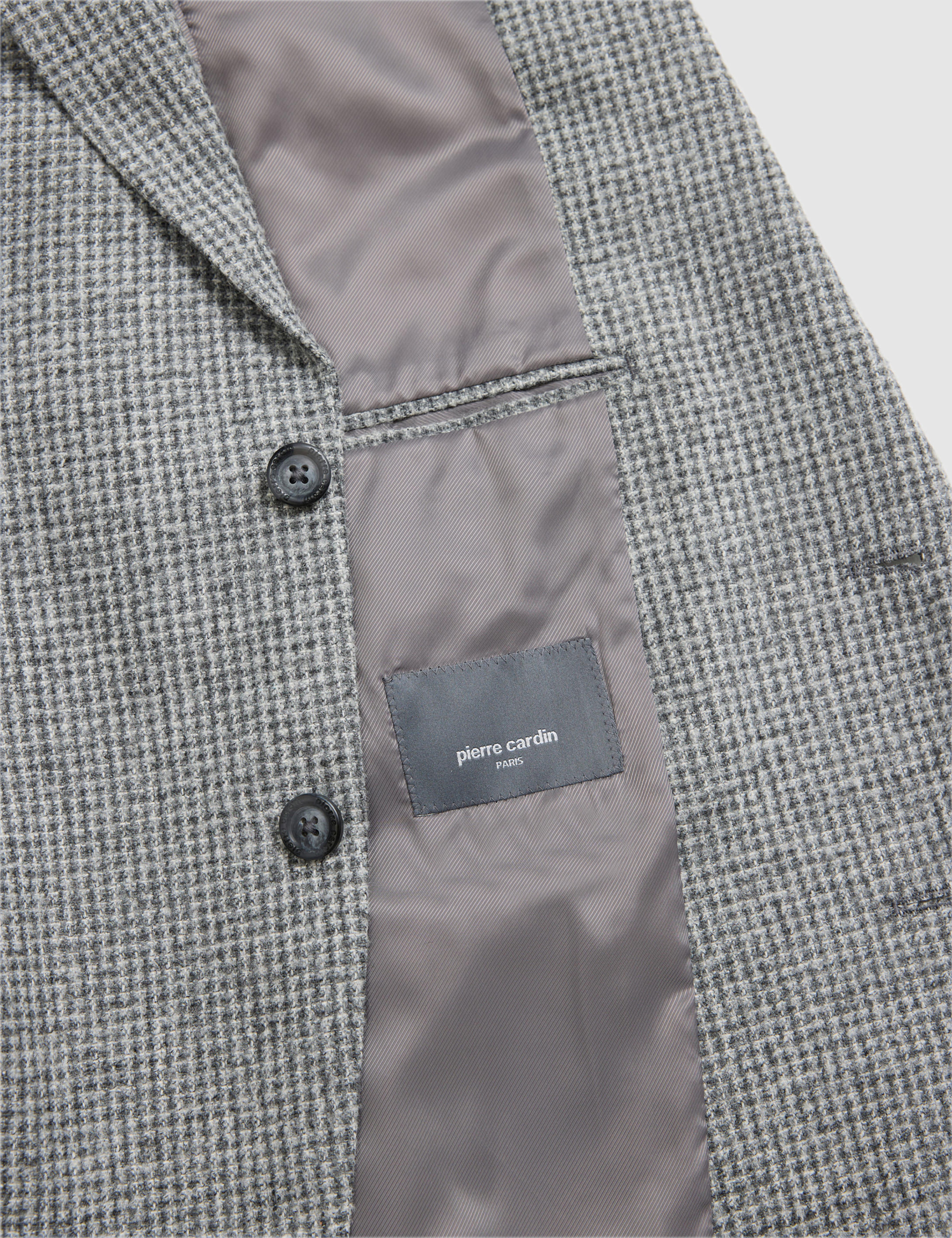 Gri Yün Karışımlı Extra Slim Fit Ceket