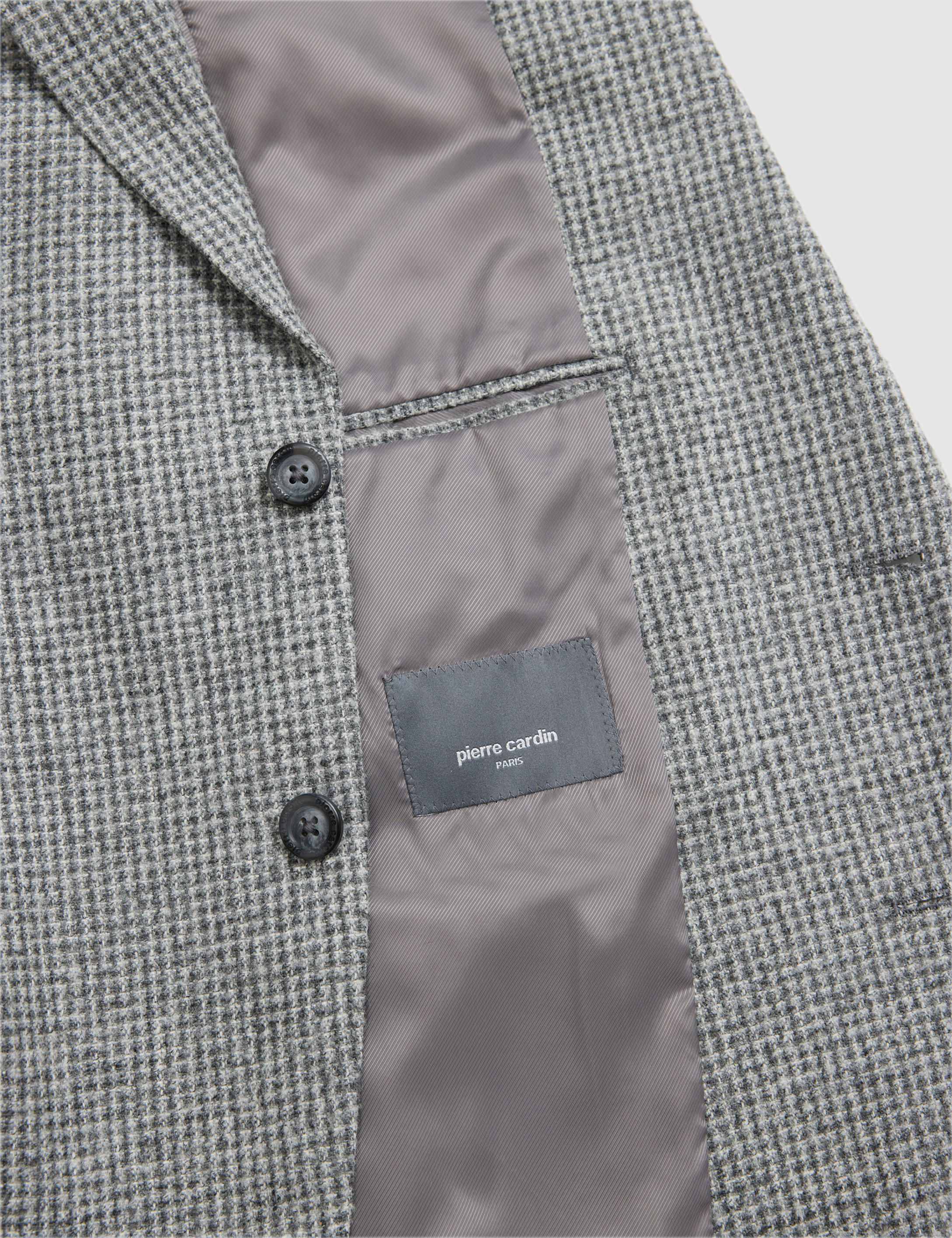 Gri Yün Karışımlı Extra Slim Fit Ceket