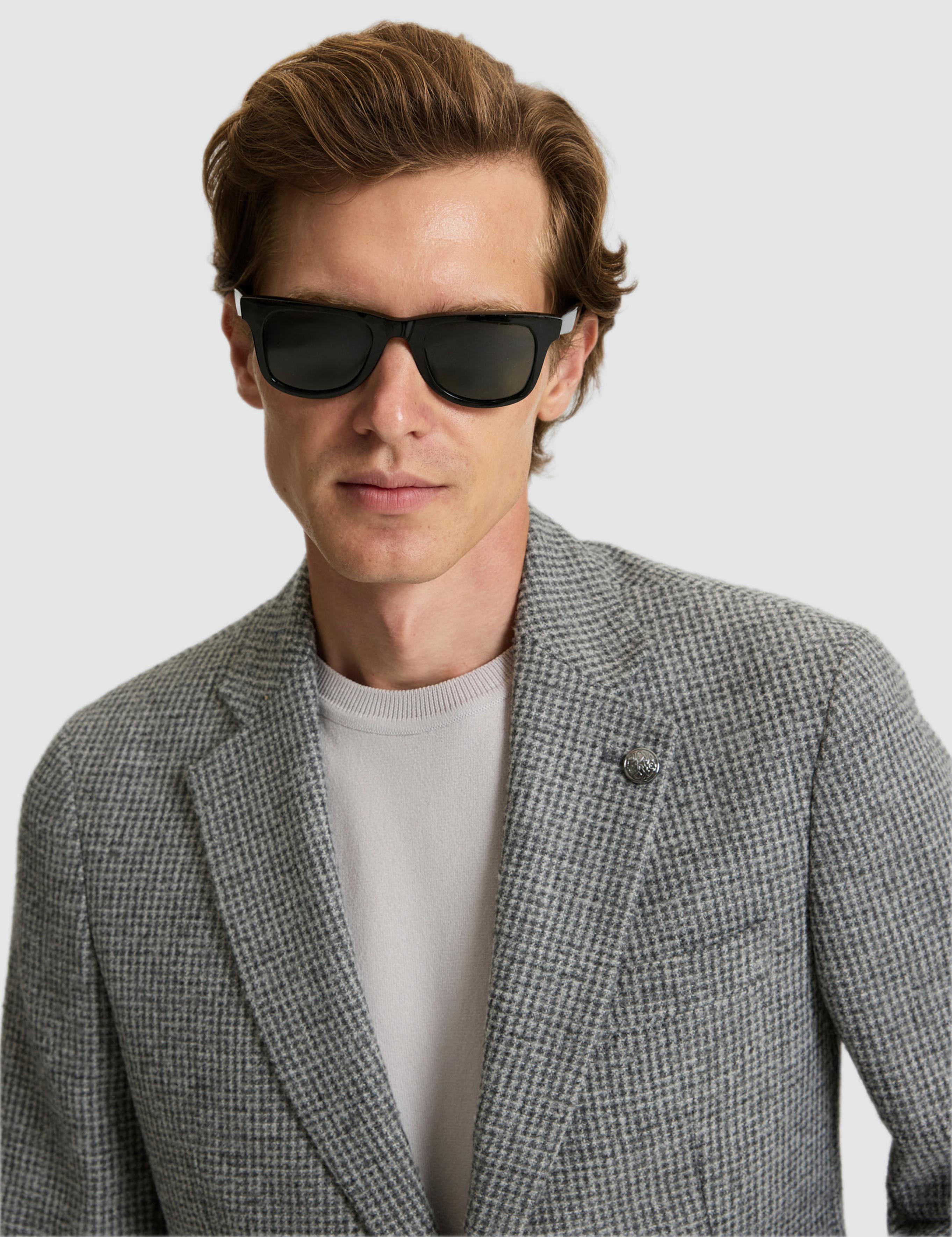 Gri Yün Karışımlı Extra Slim Fit Ceket