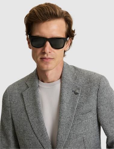 Gri Yün Karışımlı Extra Slim Fit Ceket
