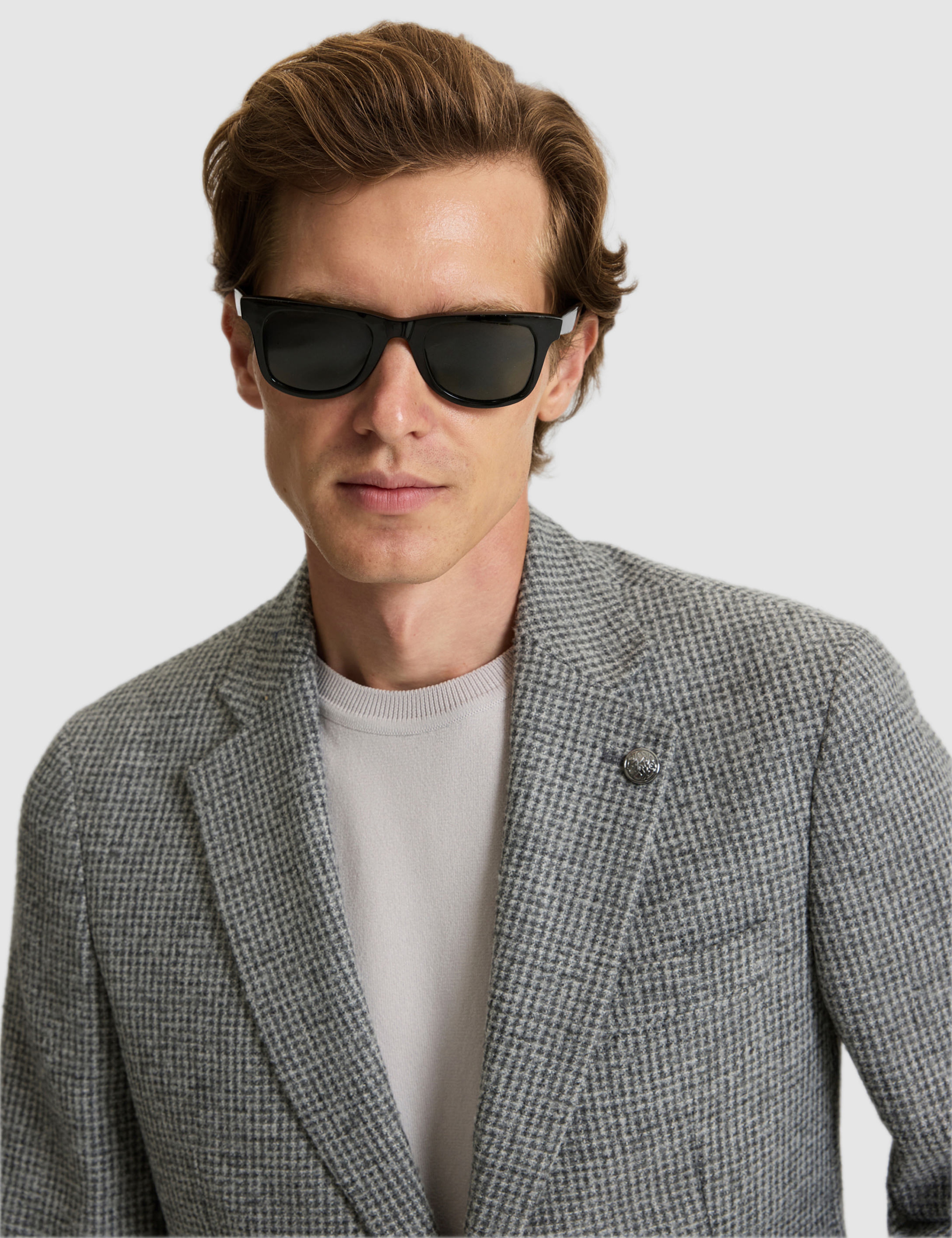 Gri Yün Karışımlı Extra Slim Fit Ceket
