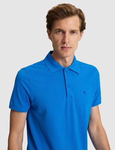Sax Slim Fit %100 Pamuk Polo Yaka Basic Tişört