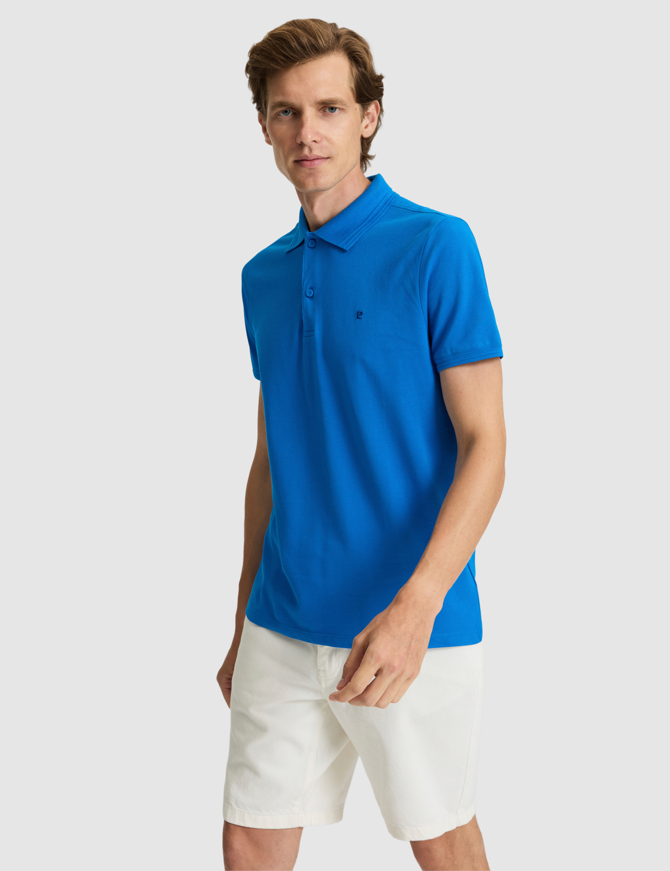 Sax Slim Fit %100 Pamuk Düğmeli Polo Yaka Basic Tişört - 50306448063