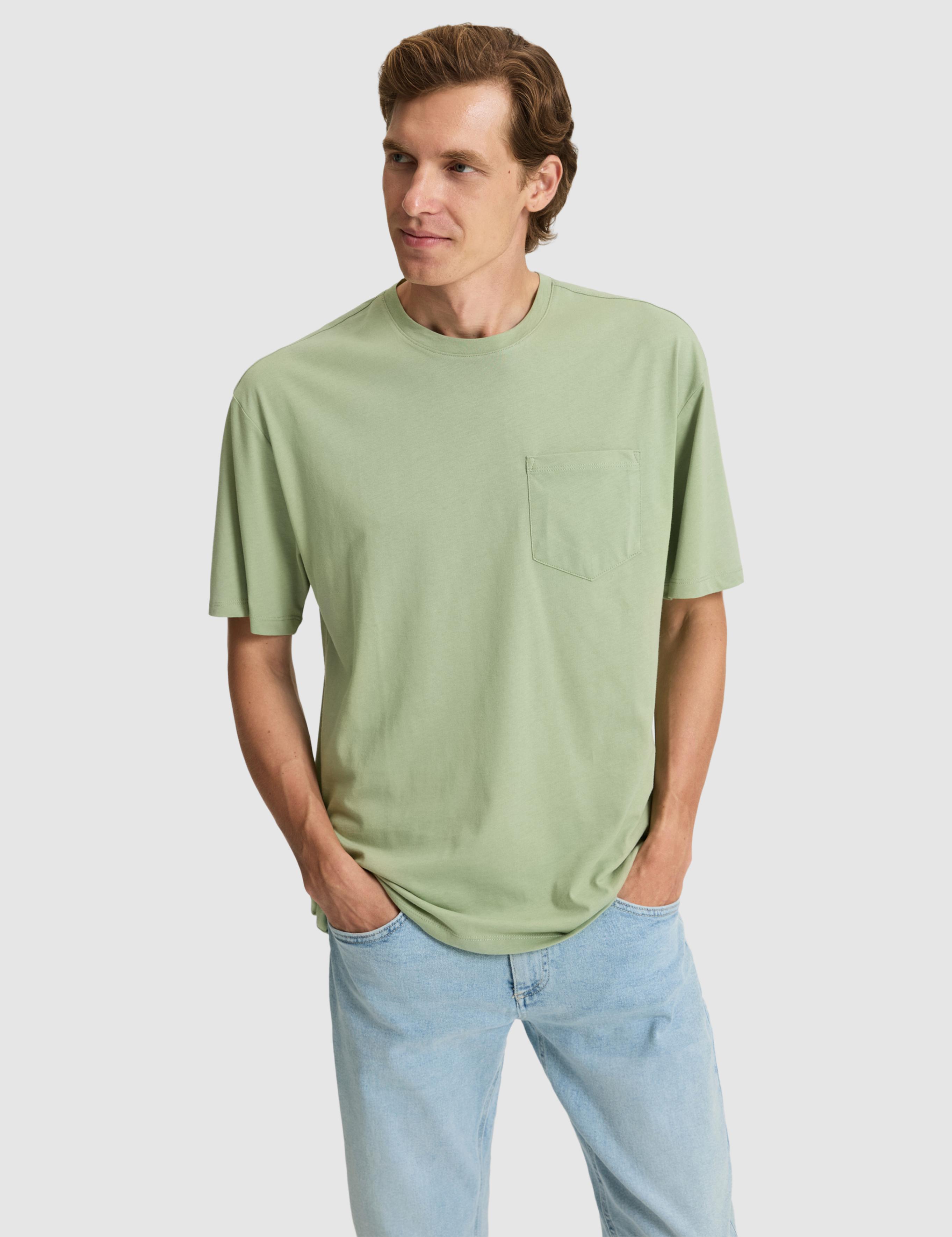 Çağla Comfort Fit %100 Pamuk Bisiklet Yaka Basic Tişört