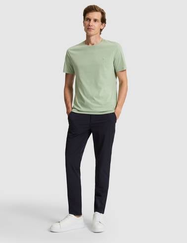 Çağla Slim Fit %100 Pamuk Bisiklet Yaka Basic Tişört