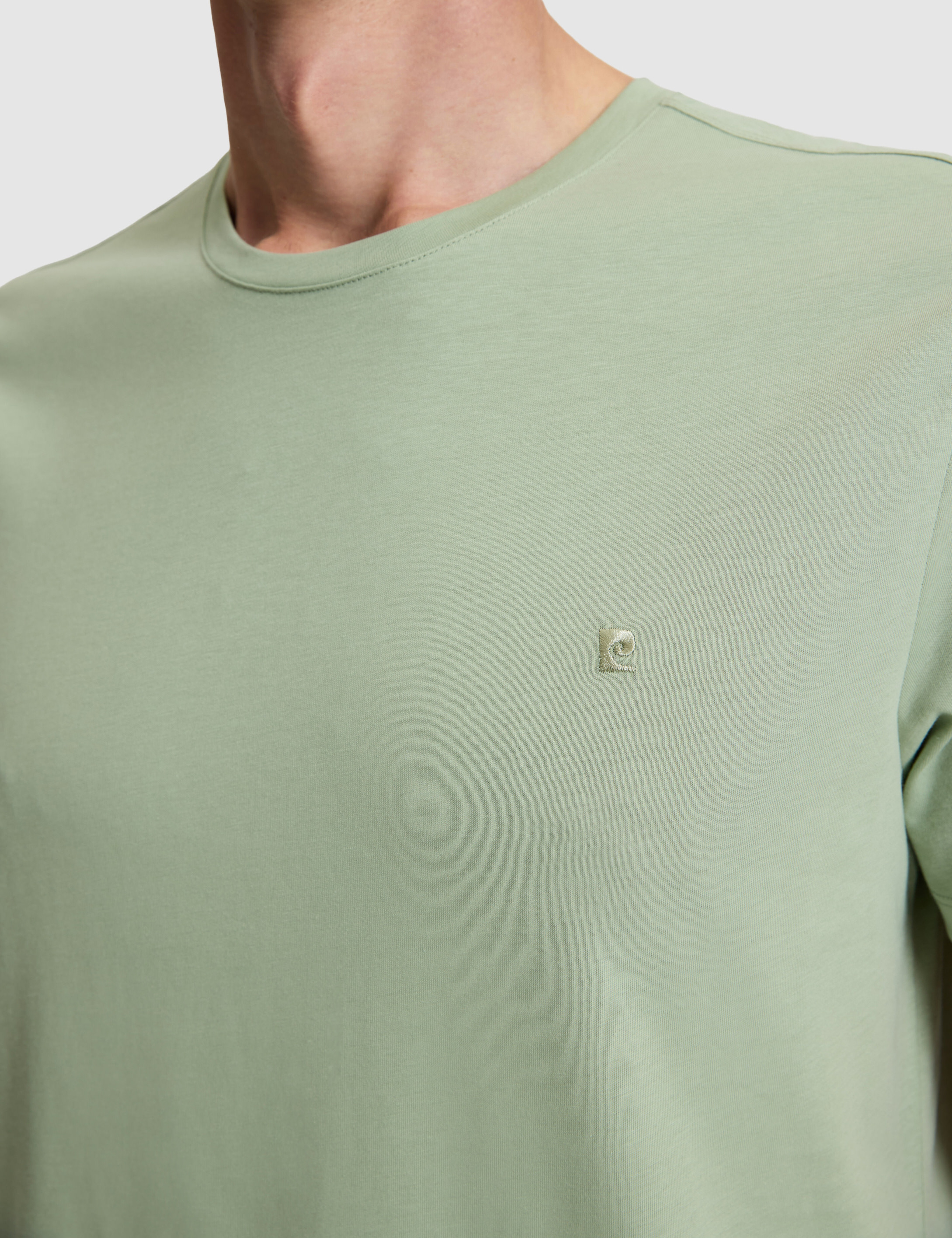 Çağla Slim Fit %100 Pamuk Bisiklet Yaka Basic Tişört - Image 6