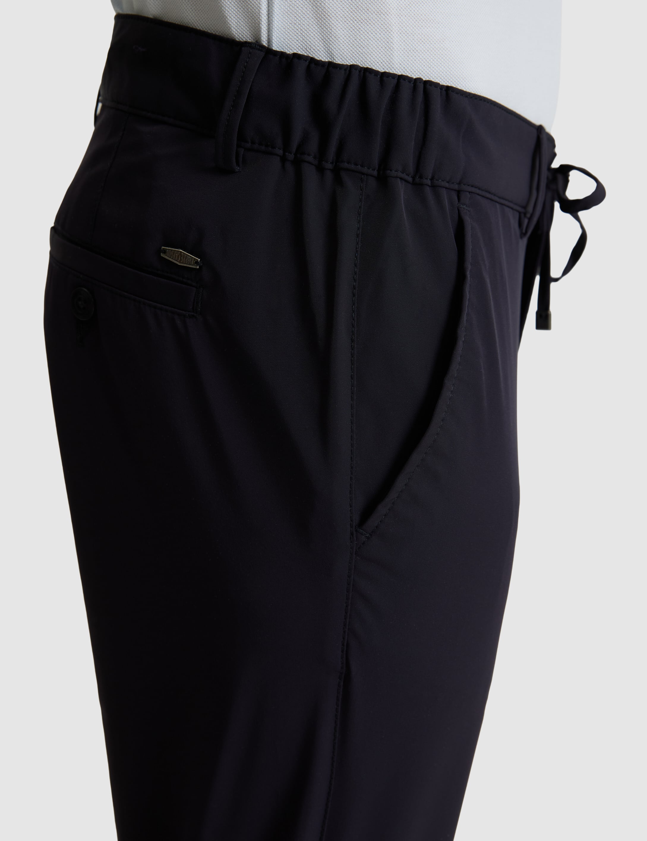 Lacivert Slim Fit Jogger Kanvas Pantolon - 50305880088