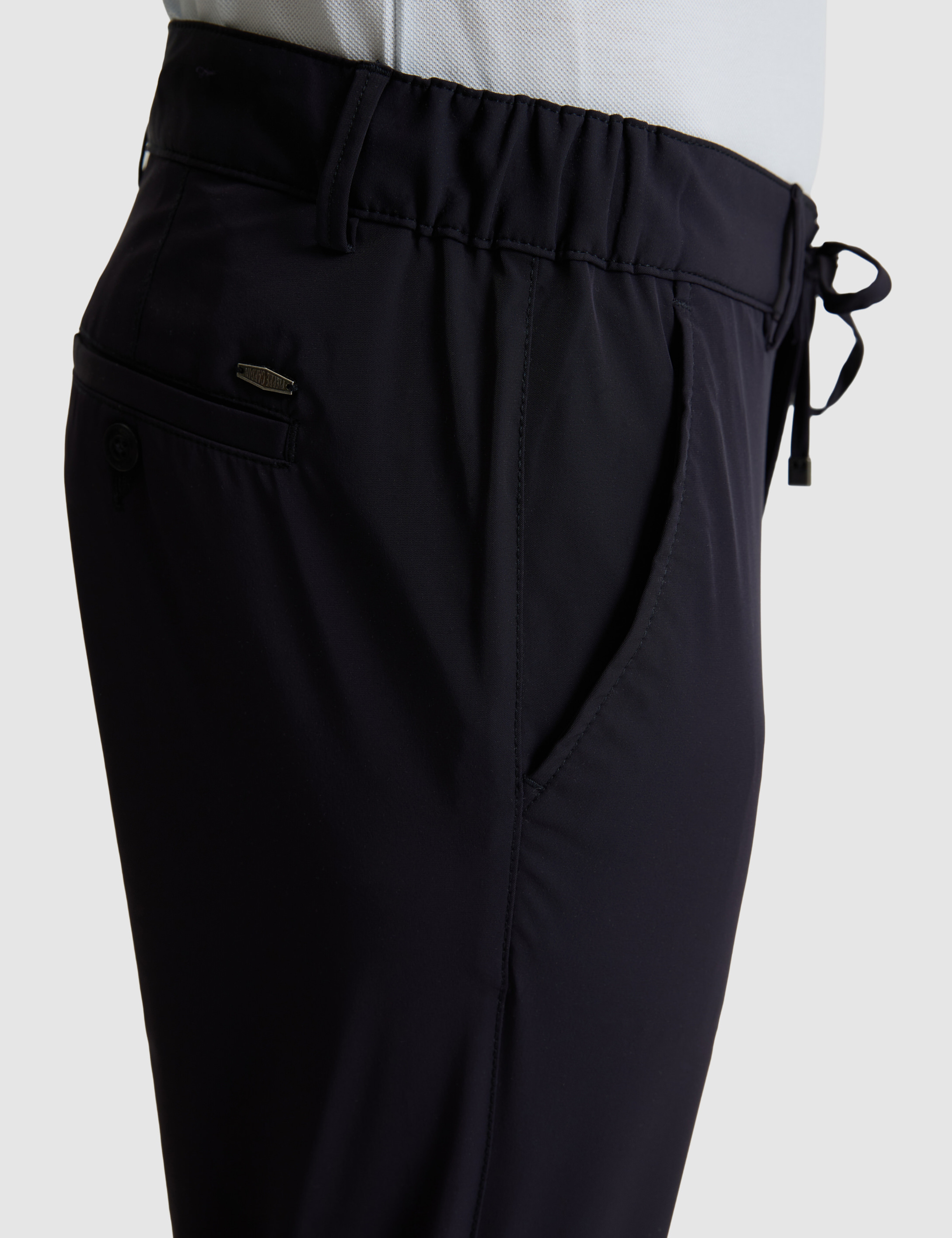 Lacivert Slim Fit Jogger Kanvas Pantolon - Image 6