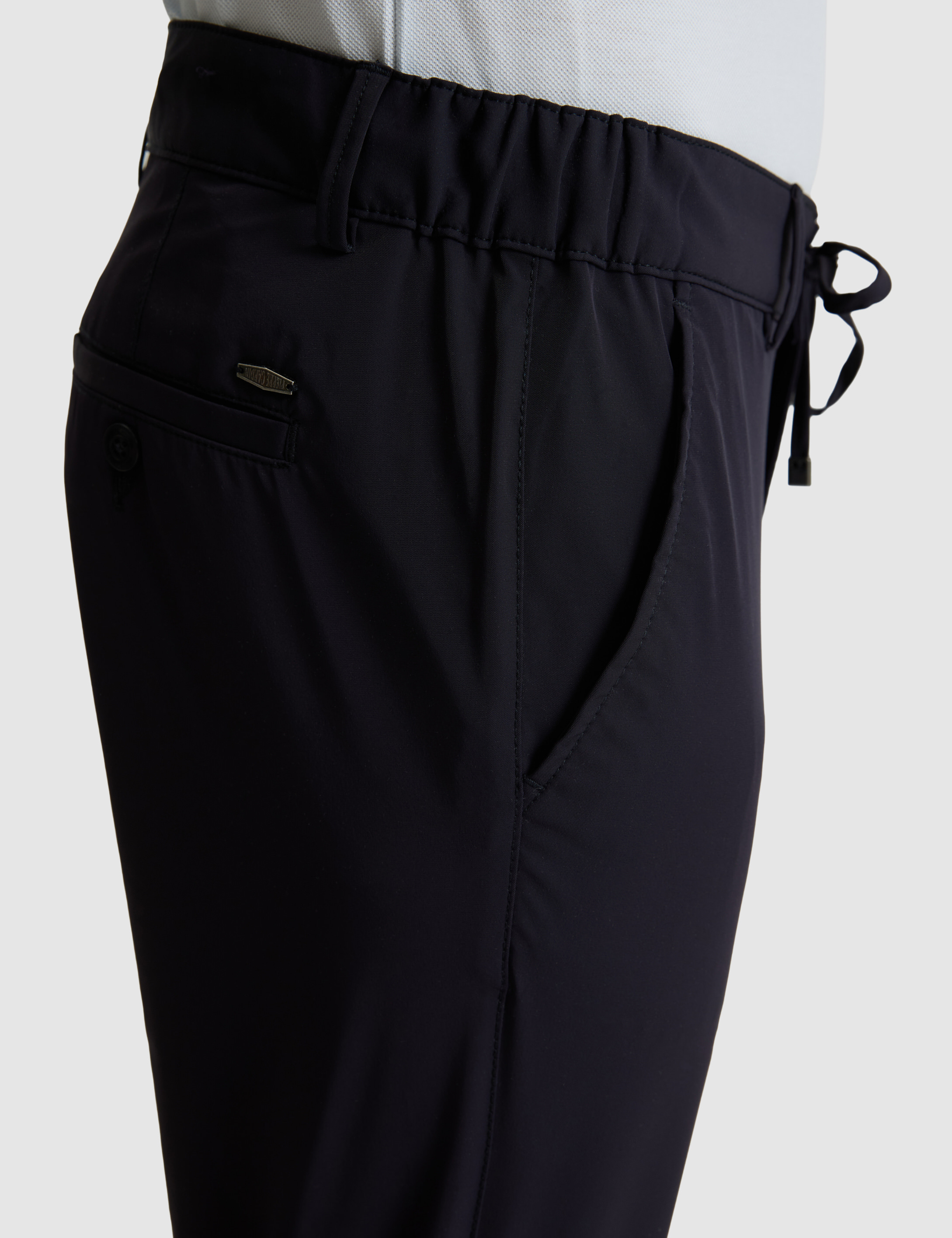 Lacivert Slim Fit Jogger Kanvas Pantolon - 50305880088