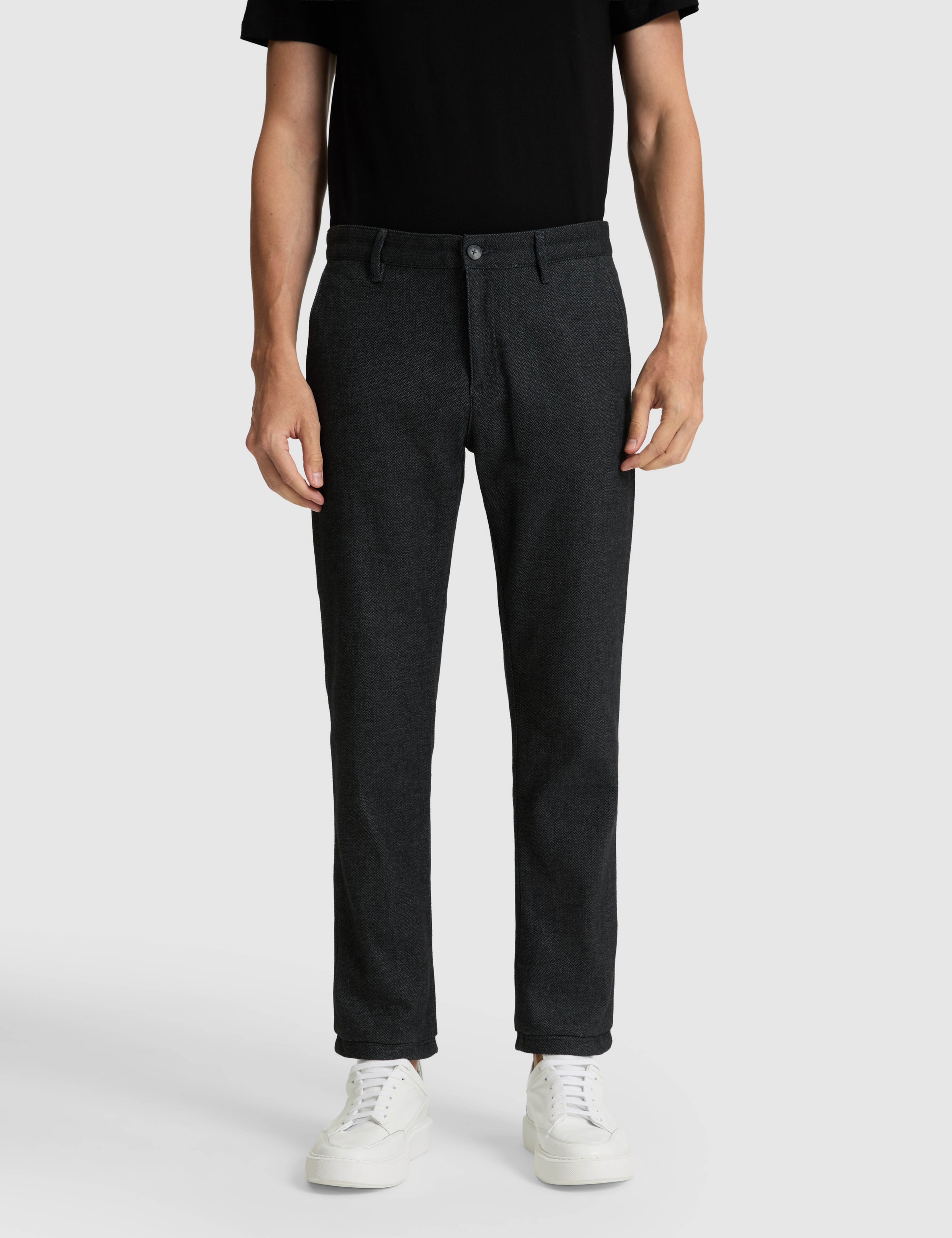Lacivert Regular Fit Basic Kanvas Pantolon - Image 2