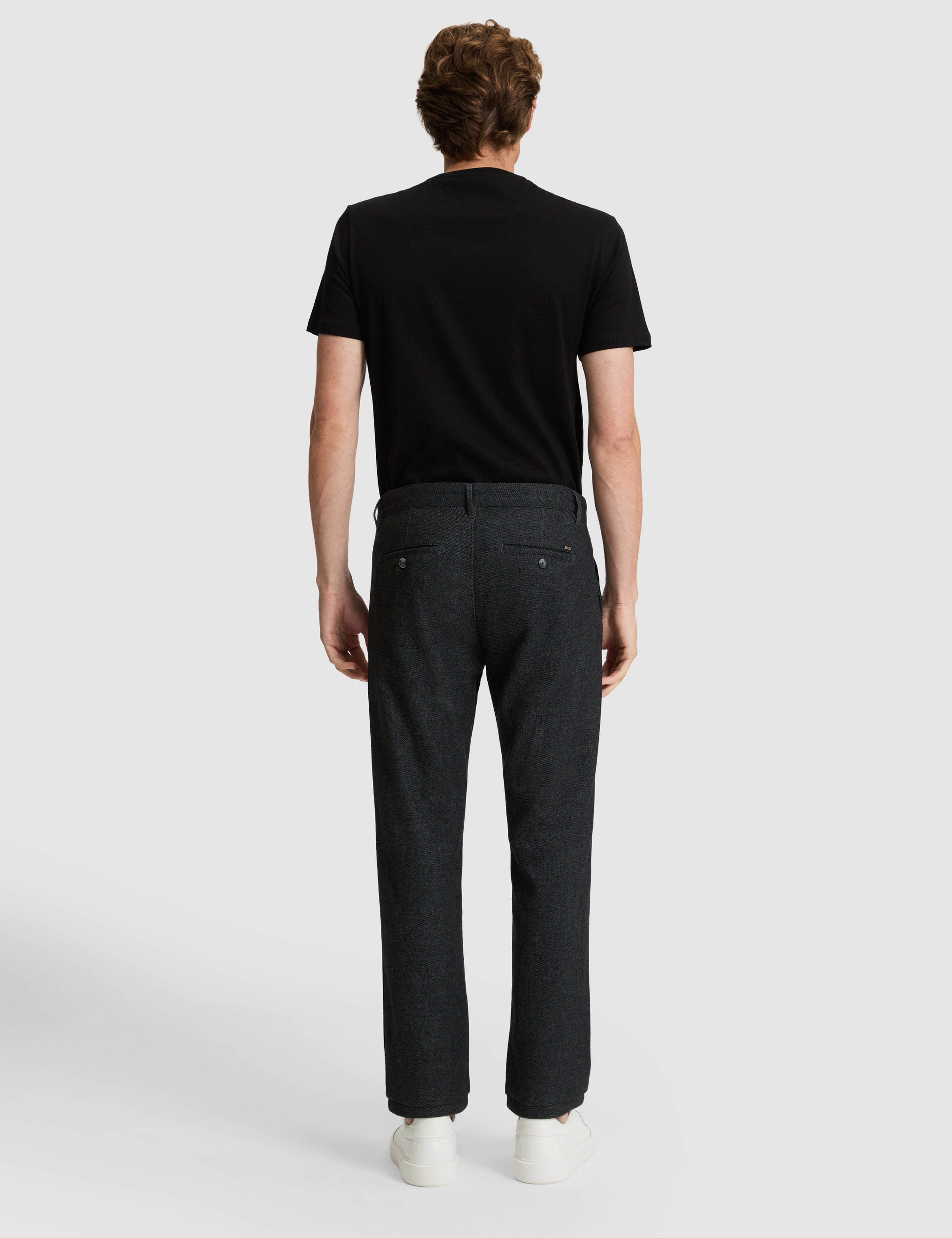 Lacivert Regular Fit Basic Kanvas Pantolon - Image 5