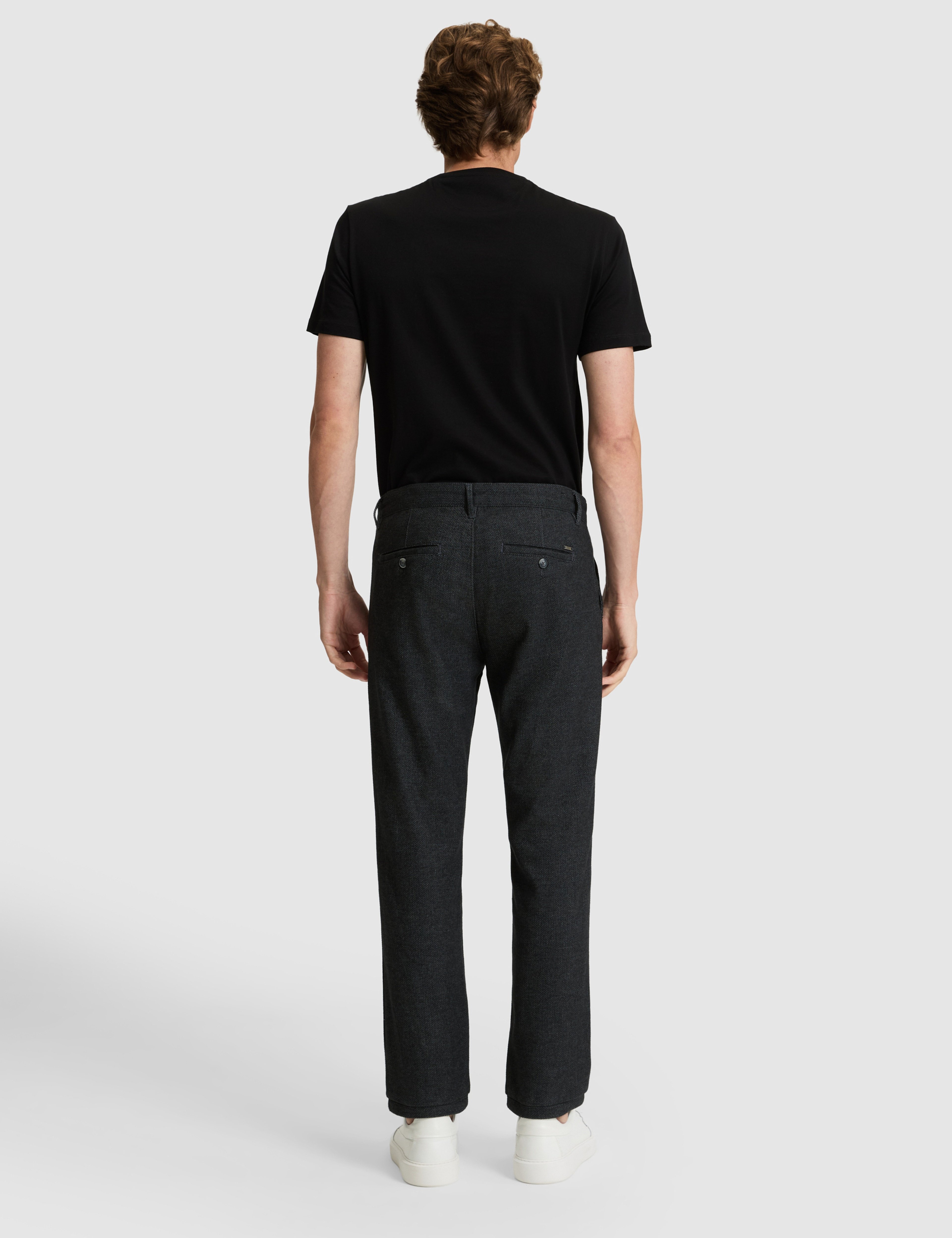 Lacivert Regular Fit Basic Kanvas Pantolon