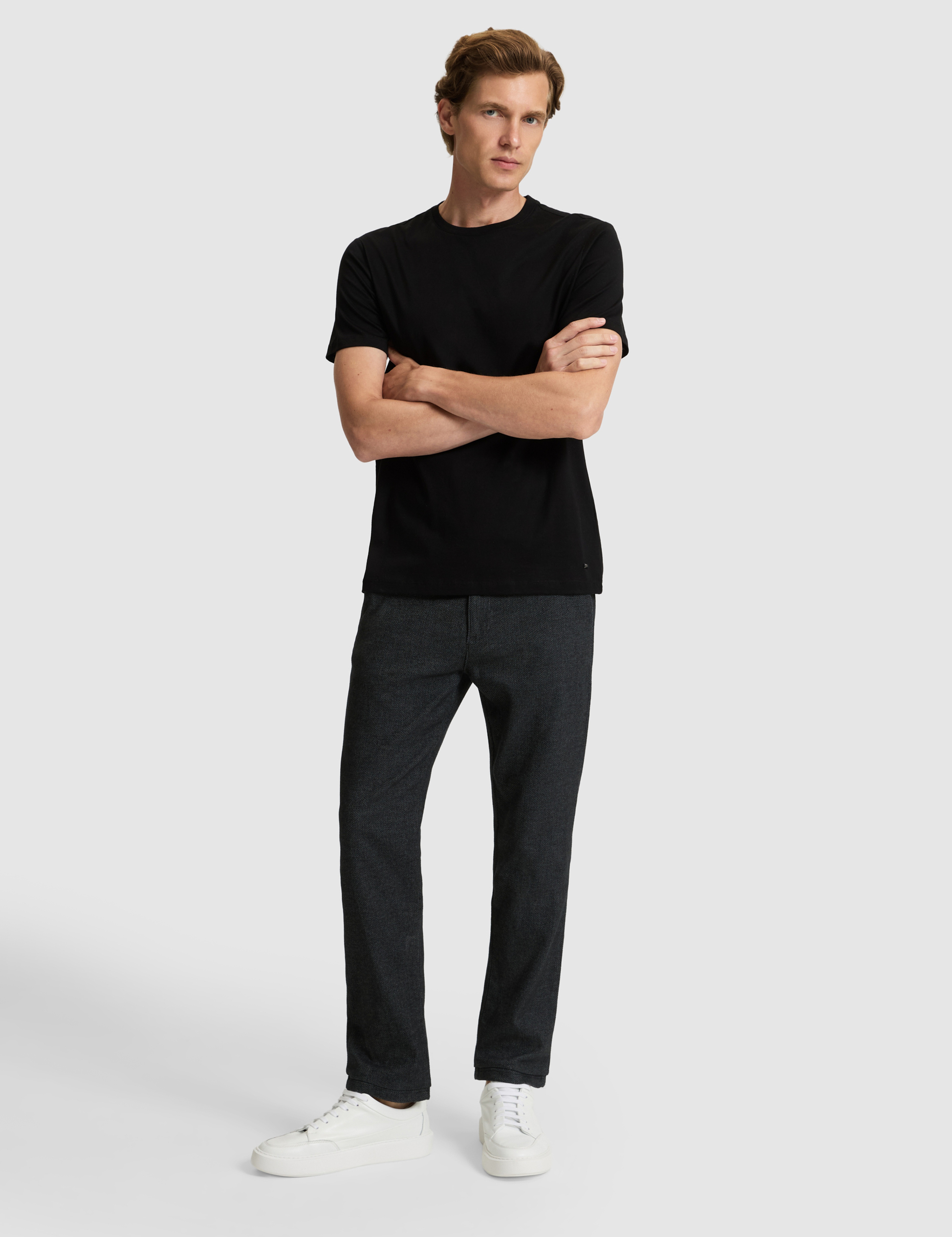 Lacivert Regular Fit Basic Kanvas Pantolon - Image 3