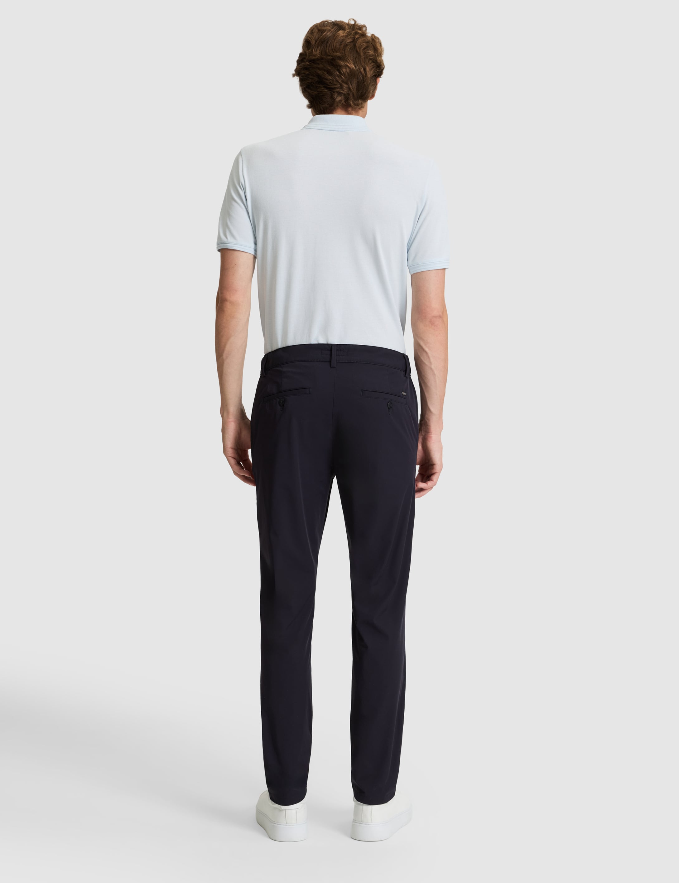 Lacivert Slim Fit Jogger Kanvas Pantolon - 50305880088