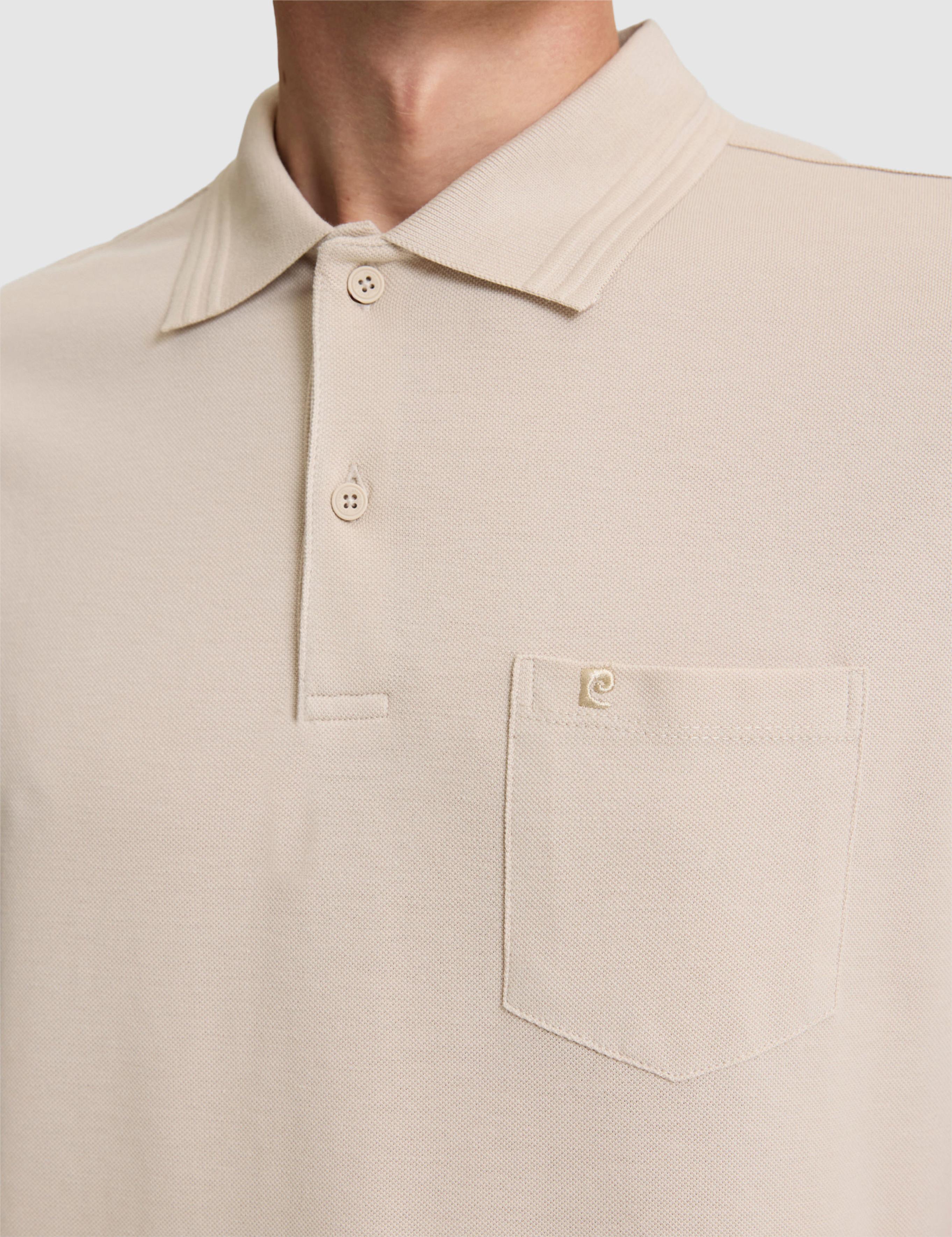 Taş Regular Fit %100 Pamuk Cepli Düğmeli Polo Yaka Basic Tişört