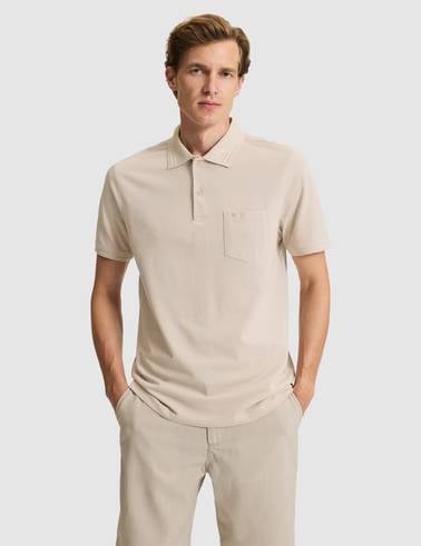 Taş Regular Fit %100 Pamuk Cepli Polo Yaka Basic Tişört