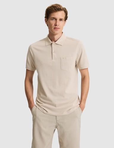 Taş Regular Fit %100 Pamuk Cepli Düğmeli Polo Yaka Basic Tişört