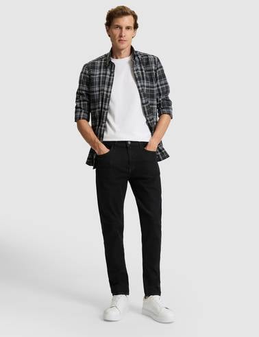 Siyah Slim Fit Jean Pantolon
