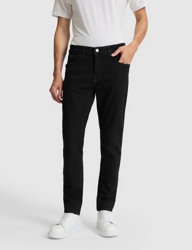 Siyah Slim Fit Jean Pantolon