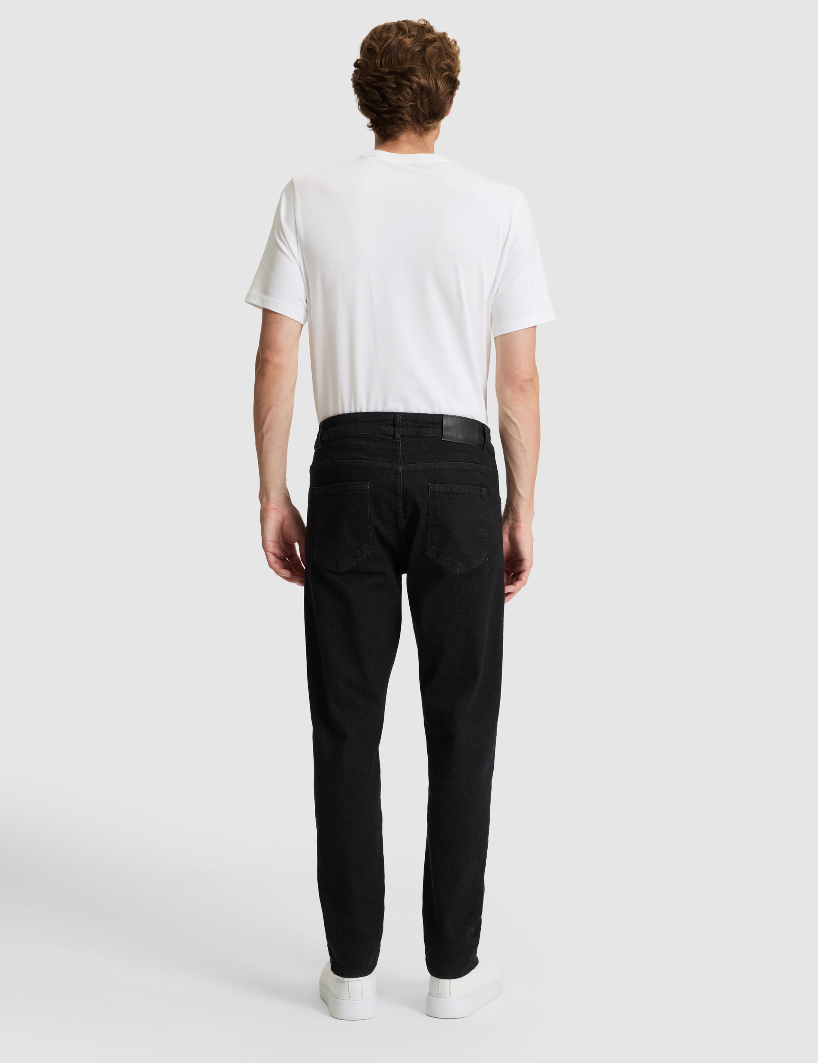 Siyah Slim Fit Jean Pantolon