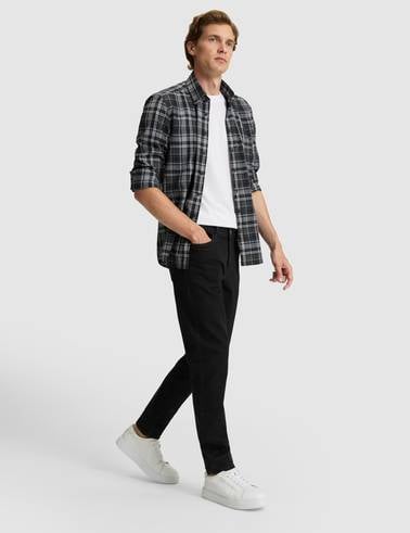 Siyah Slim Fit Jean Pantolon