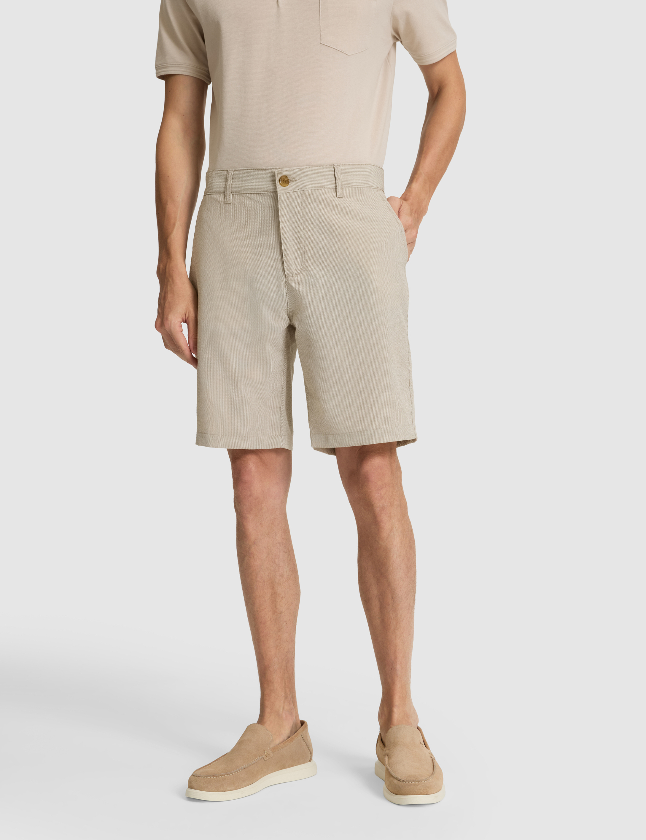 Vizon Slim Fit Gofre Dokuma Şort - 50309644017