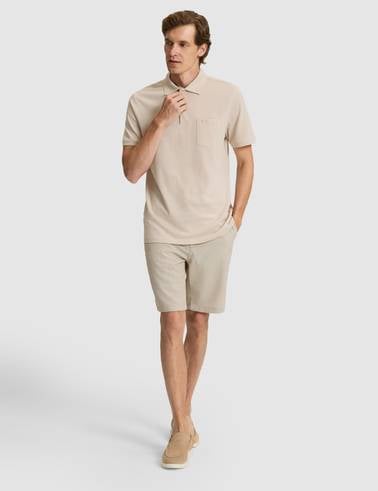 Vizon Slim Fit Gofre Dokuma Şort