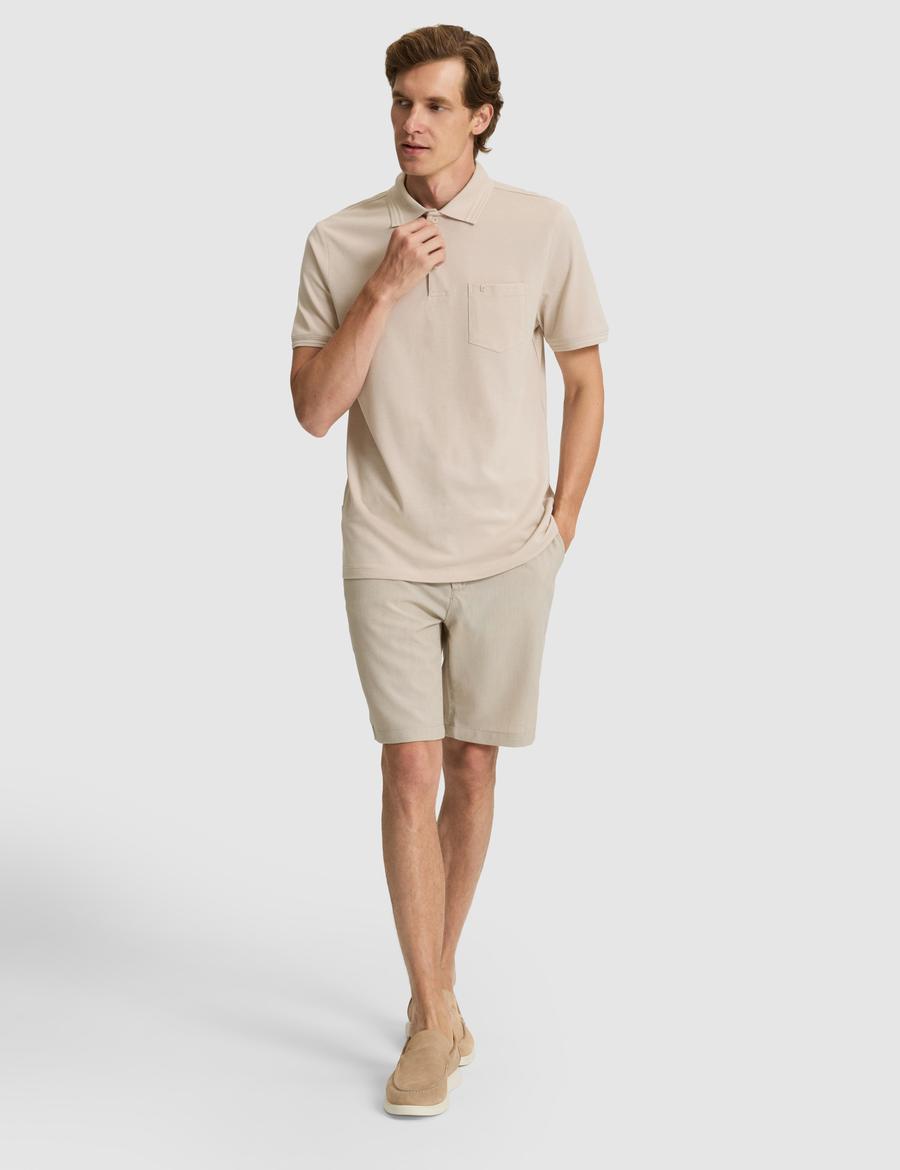 Vizon Slim Fit Gofre Dokuma Şort