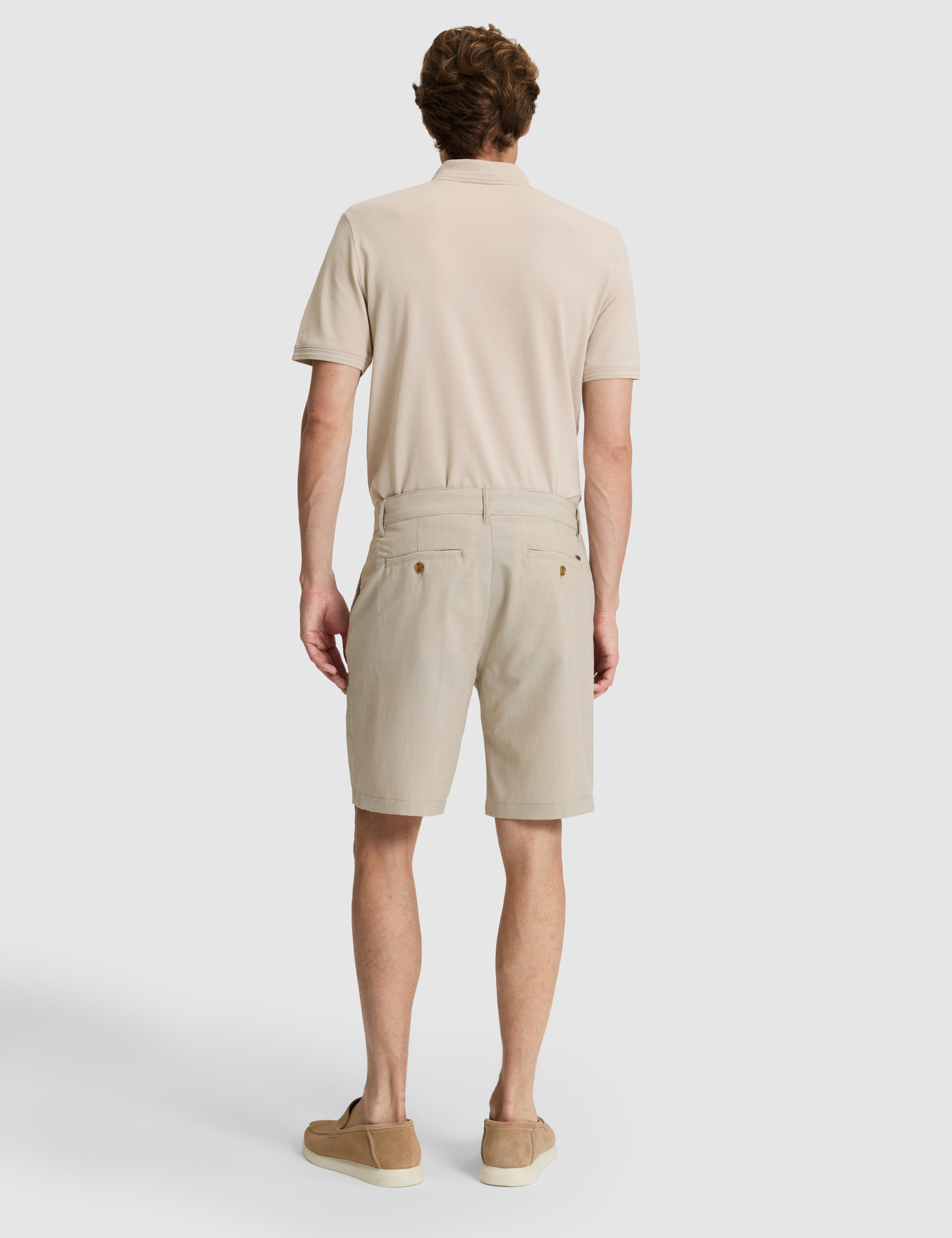 Vizon Slim Fit Gofre Dokuma Şort - Image 5