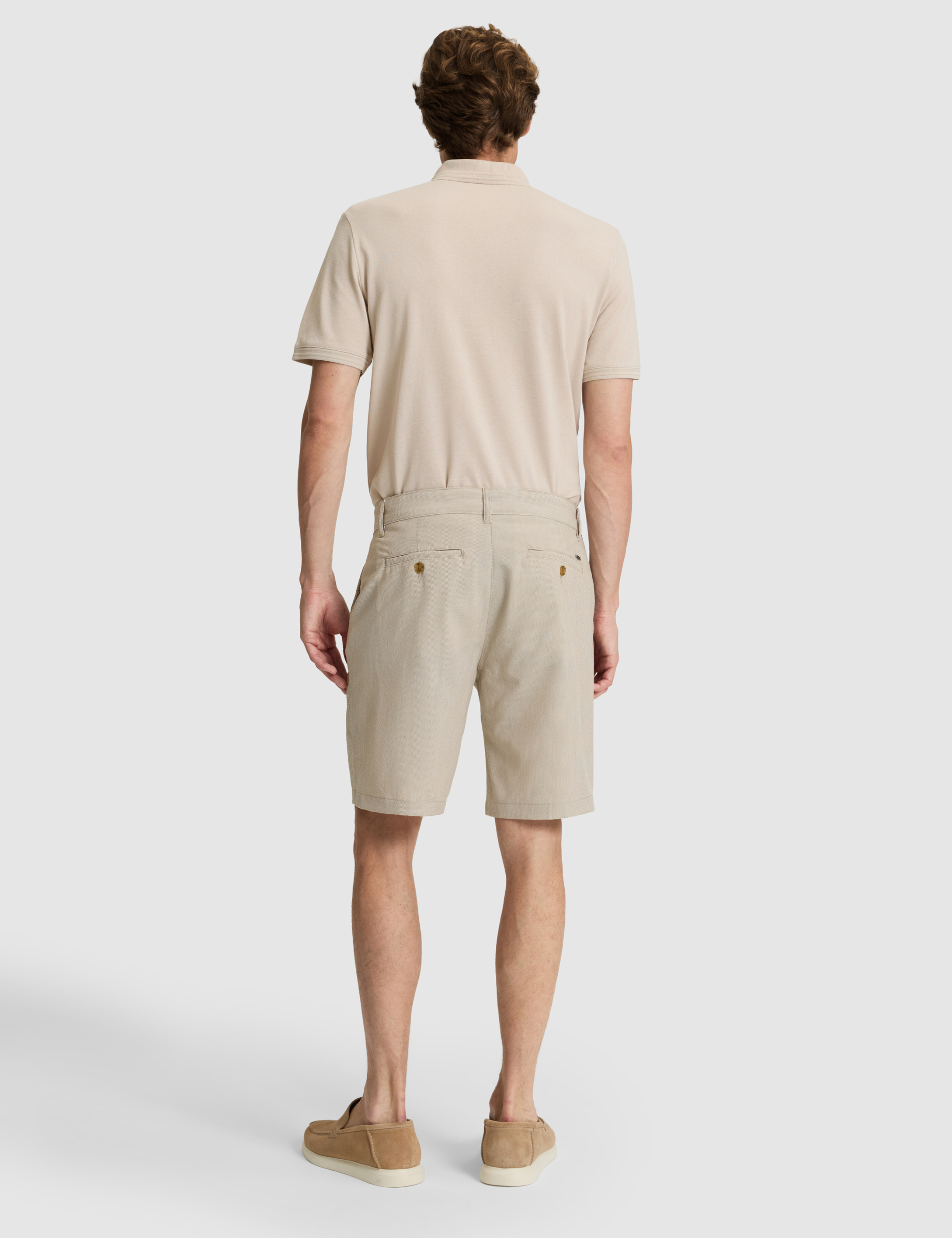 Vizon Slim Fit Gofre Dokuma Şort - 50309644017