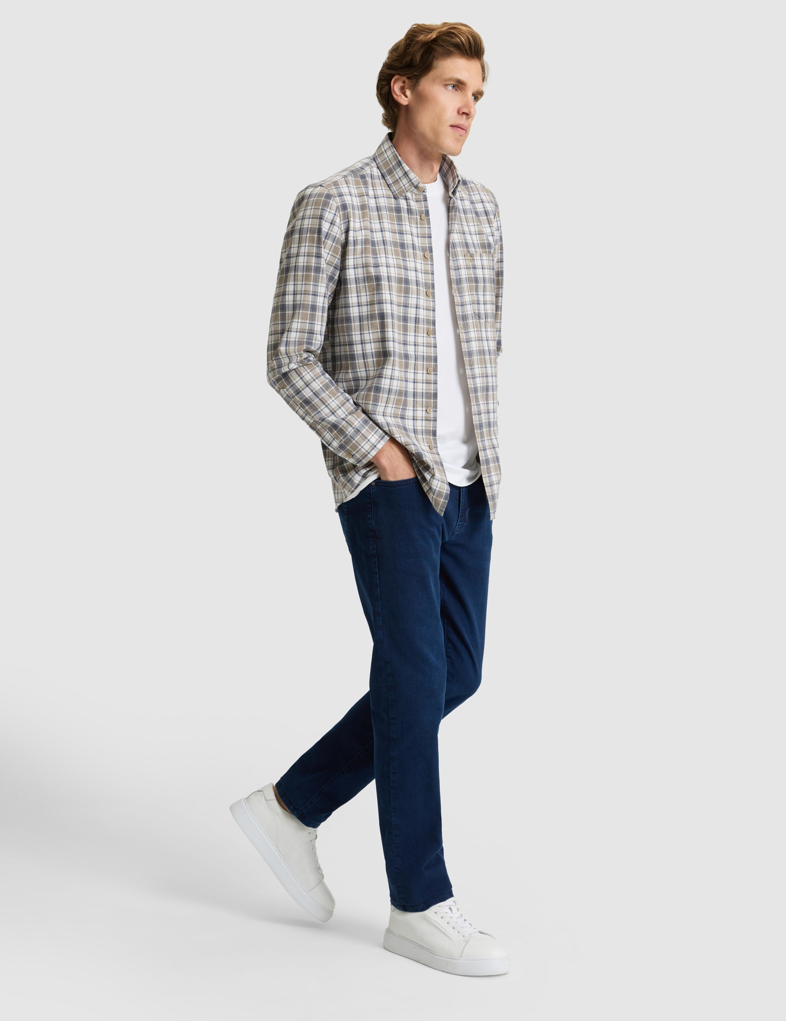 Lacivert Straight Fit Jean Pantolon
