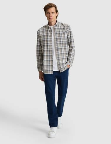 Lacivert Straight Fit Jean Pantolon