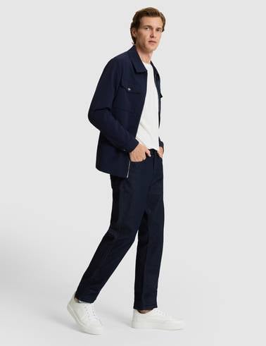 Koyu Lacivert Straight Fit Jean Pantolon