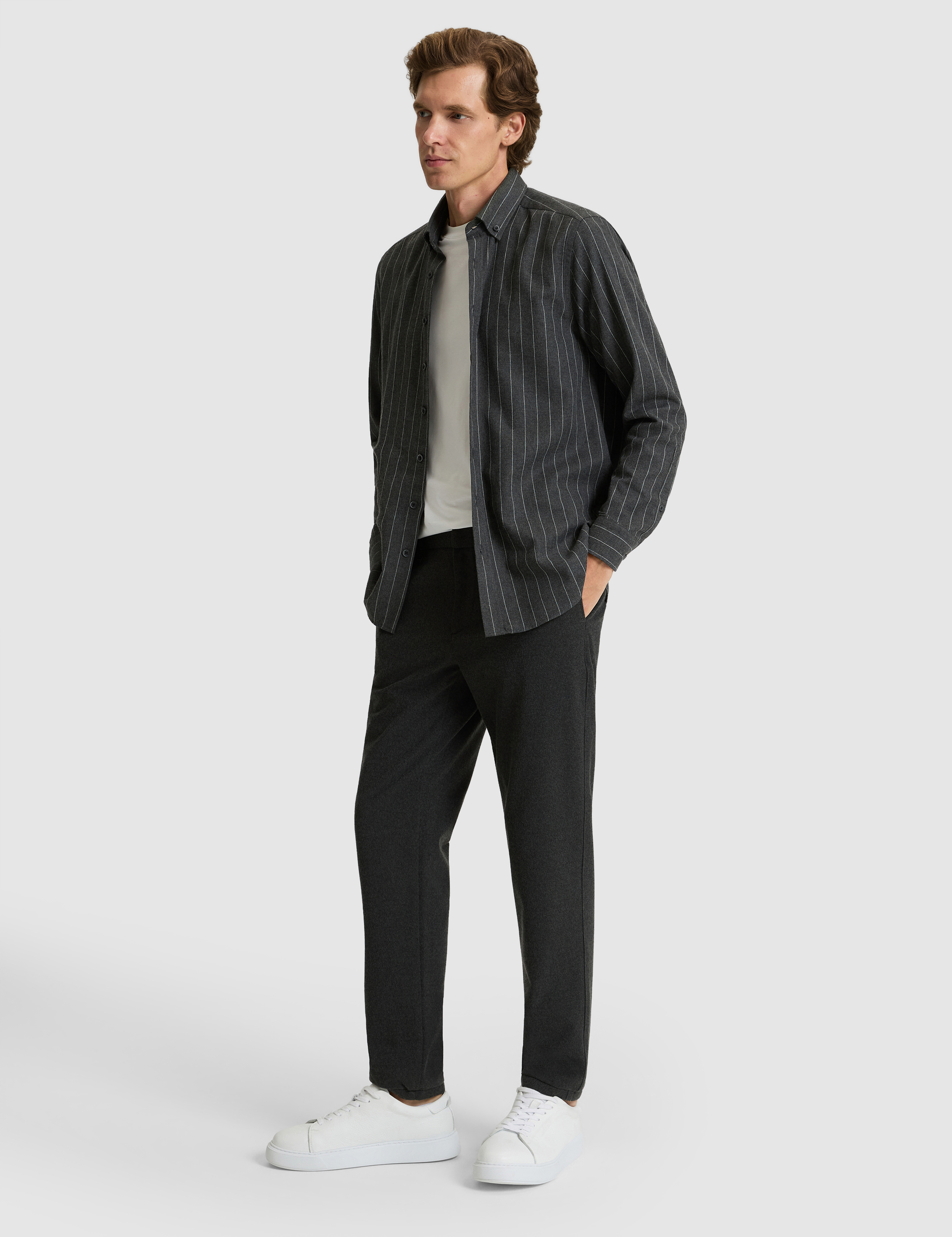 Antrasit Ex. Slim Fit Kumaş Pantolon - 50311574006