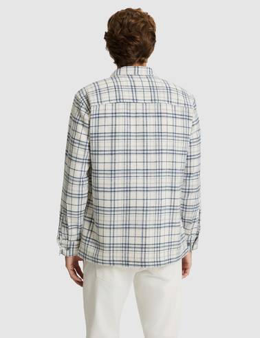 Lacivert Klasik Yaka Comfort Fit Oduncu Gömlek