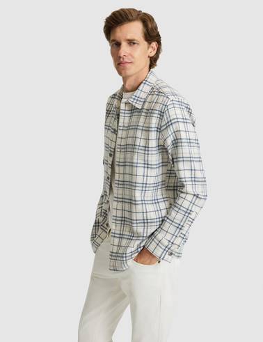 Lacivert Klasik Yaka Comfort Fit Oduncu Gömlek