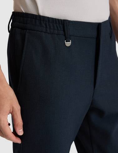 Lacivert Ex. Slim Fit Kumaş Pantolon
