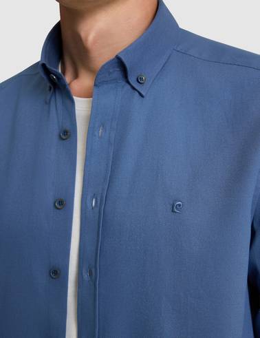 İndigo Regular Fit Uzun Kollu Gömlek