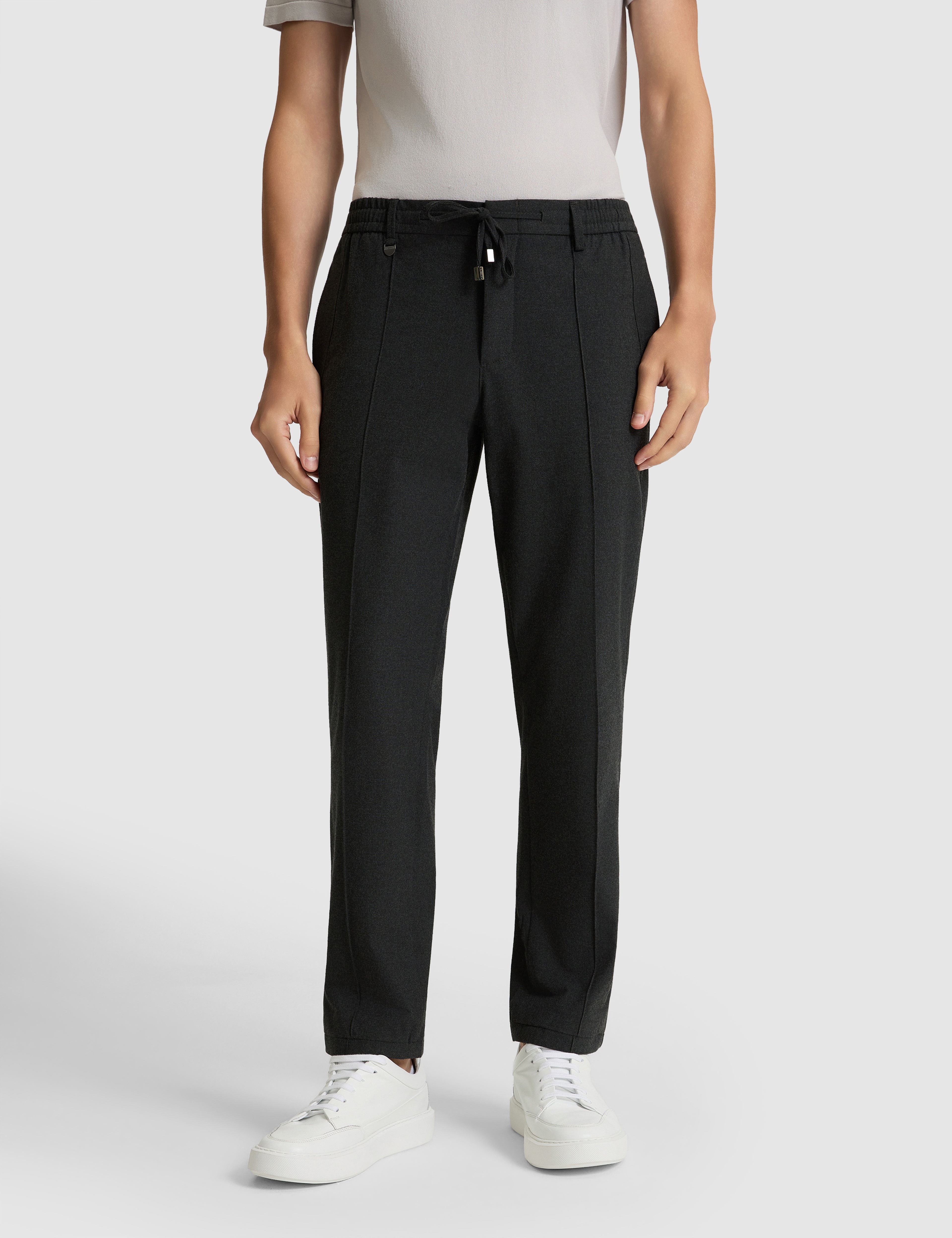 Antrasit Slim Fit Kumaş Pantolon