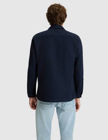 Lacivert Comfort Fit Uzun Kollu Gömlek