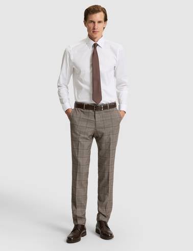 Beyaz Slim Fit Uzun Kollu Basic Gömlek