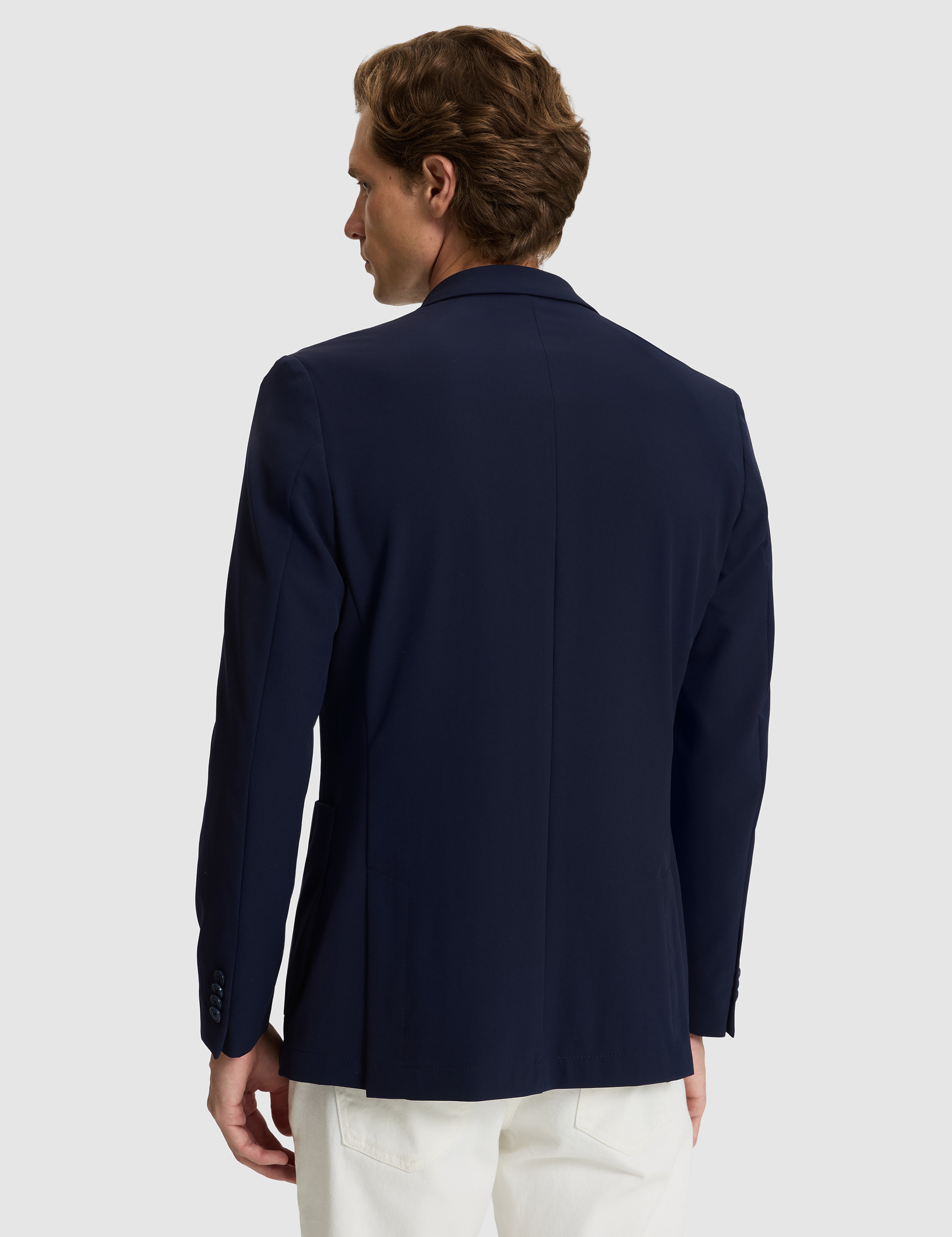 Lacivert Body Esnek Fit Blazer Ceket - Image 5