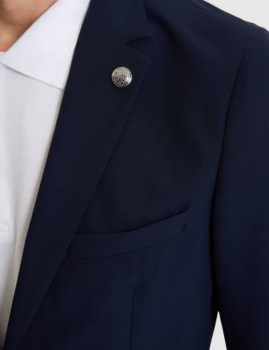 Lacivert Body Esnek Fit Blazer Ceket