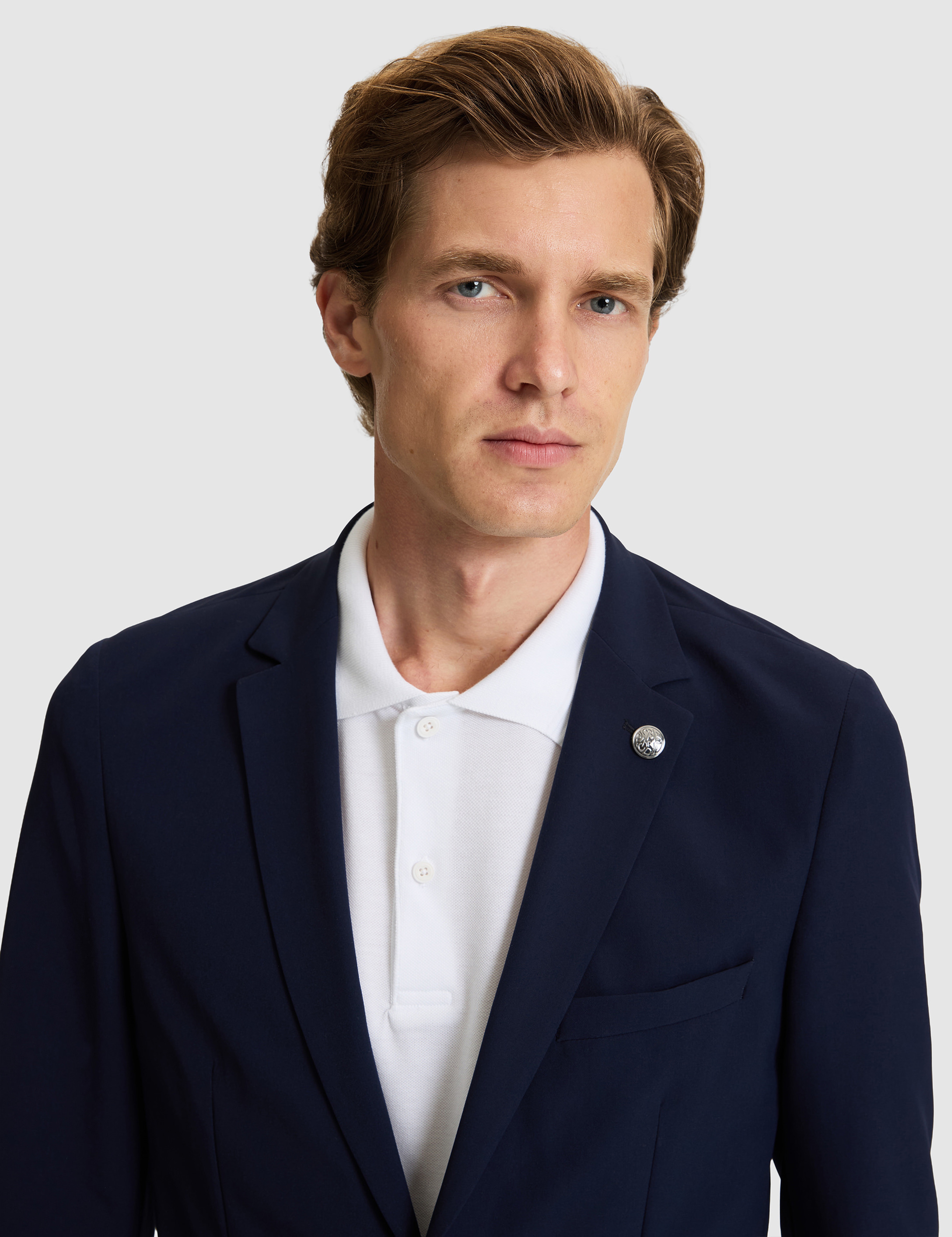 Lacivert Body Esnek Fit Blazer Ceket