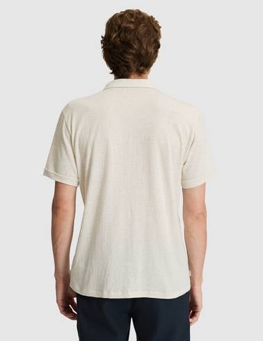 Bej Slim Fit Örme Gömlek