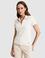 Ekru Slim Fit Basic Tişört