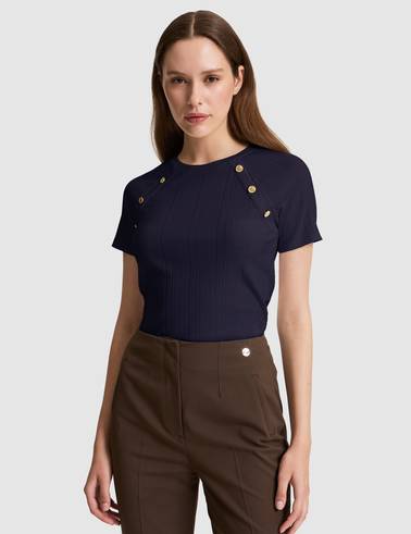 Lacivert Extra Slim Fit Tişört