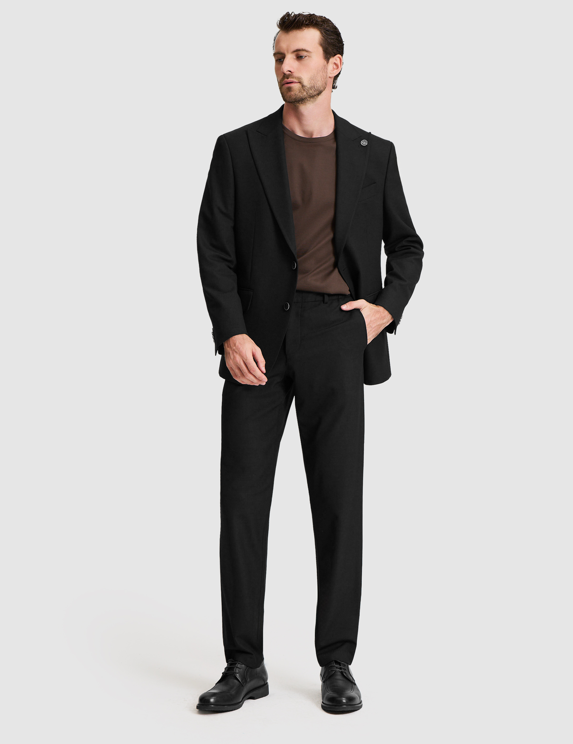 Siyah Slim Fit Takım Elbise - Image 2